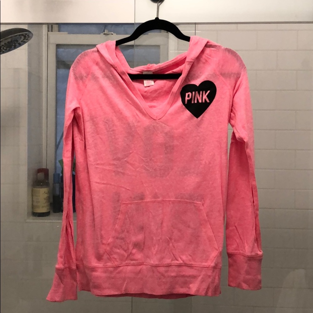 Pink LOVE PINK light hoodie
